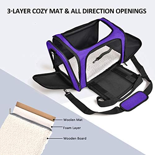 Henkelion Large Cat Carriers Dog Carrier Pet Carrier - Image 2