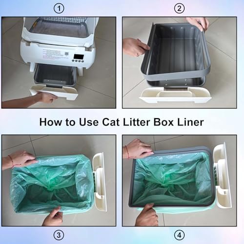 Dedicated to Lohhuby Automatic cat litter box Drawer Liners – 2 Rolls of - Image 2