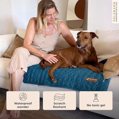 Pelsbarn Dog Cooling Mat, Ice Silk Self-Cooling Pad, Deep Blue - Image 4