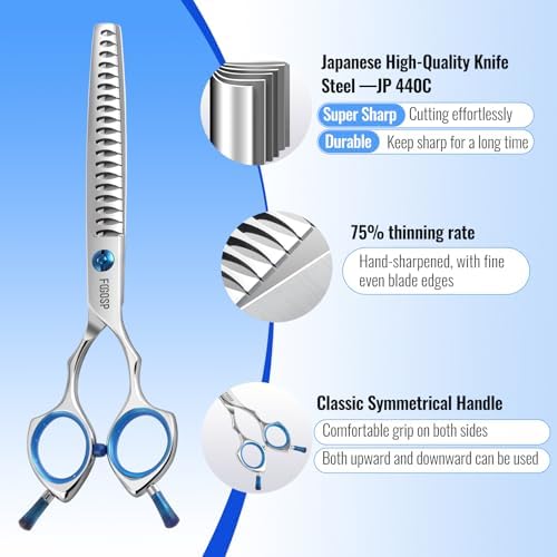 Chunkers Dog Grooming Scissors Professional Thinning Shears - Image 2
