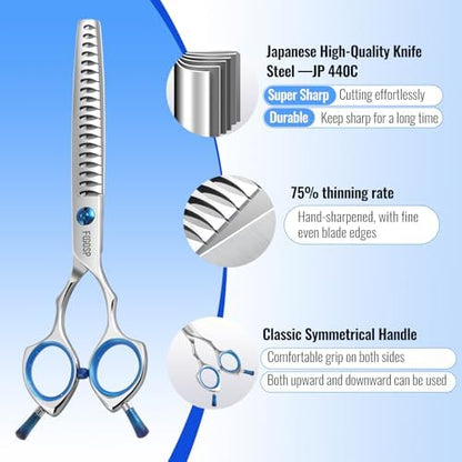 Chunkers Dog Grooming Scissors Professional Thinning Shears - Image 2