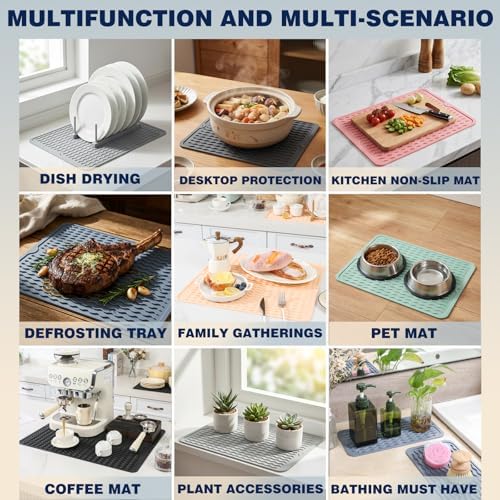 2 Pack Caketime Silicone Dish Drying Mat - Image 3