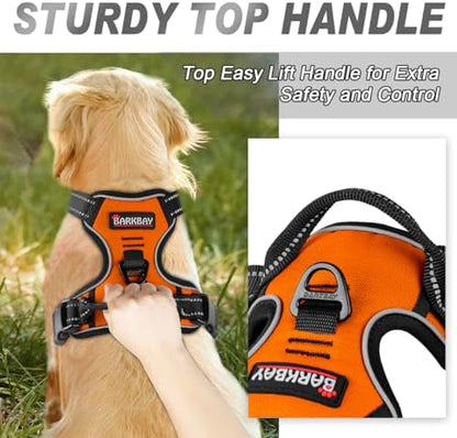 BARKBAY Dog Harness No Pull for Large Dogs Front Back Clips, Dog Vest - Image 3