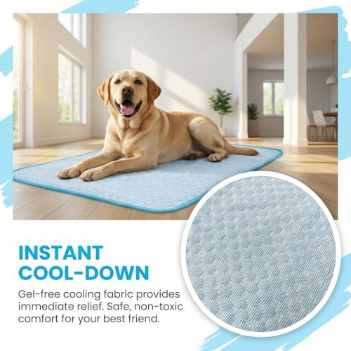 Dog Cooling Mat for Large Pets Up to 30Kg, Non-Slip Summer Dog Cooling Pad - Image 6