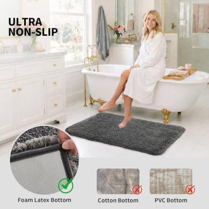 ILANGO Bathroom Rugs 60" × 24", Extra Soft Absorbent Microfiber Bath Rugs - Image 6