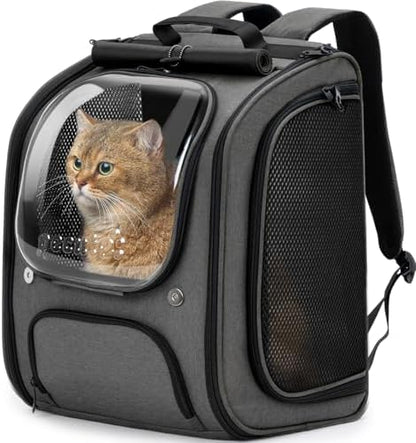 Pecute Cat Backpack Carrier, Large Space Cat Bubble Backpack by pecute