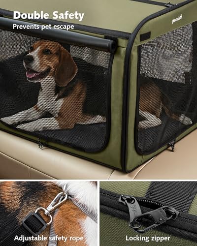Dog Car Carrier Light Weight 27×20.5×20.5in, Foldable Dog Carrier - Image 4