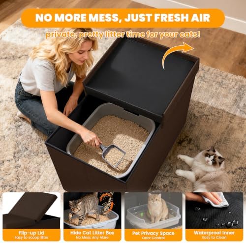 3-in-1 Cat Litter Box Enclosure - Image 4