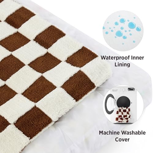 LE SURE Cute Aesthetic Bed Medium Size Dog, Jacquard Thick Pet Pillow 30x20 - Image 4