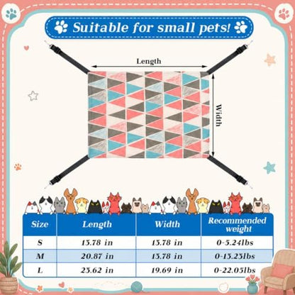 Jetec 2 Pack Cat Hammock for Cage, Geometry Pattern - Image 3
