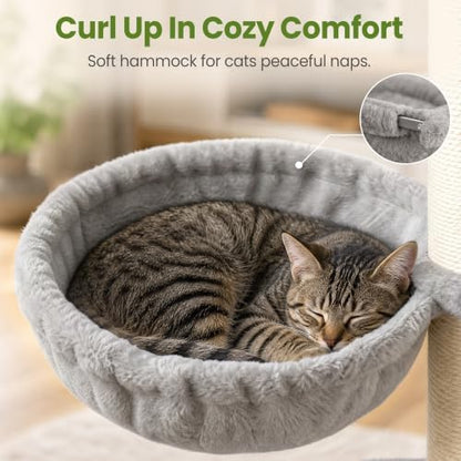 Small Cat Tree Tower for Indoor Cats, 40 in Multi-Level Cat Scratching Post - Image 5