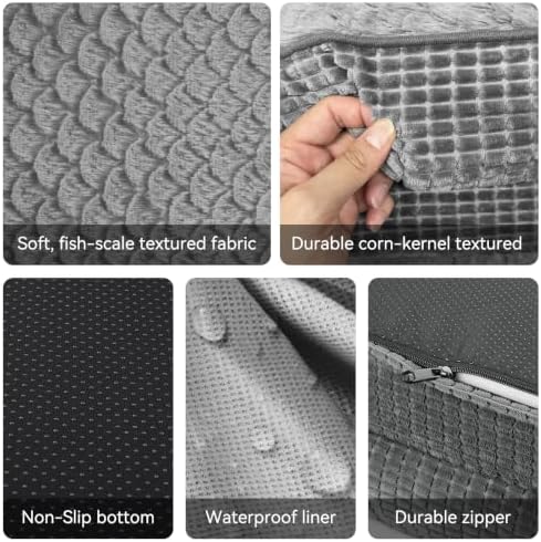 JOEJOY Orthopedic Dog Bed for Medium Dogs, Egg-Crate Memory Foam Pet Bed - Image 5