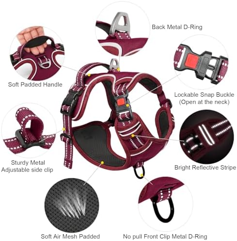 Timos Dog Harness Small Sized, Neck Quick Release - Image 4