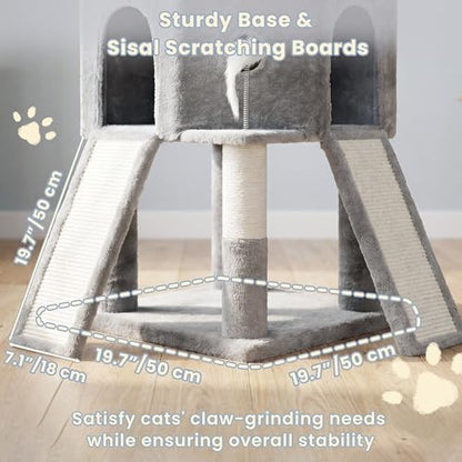 Cat Tree, 73-Inch Sturdy Corner Cat Tower - Image 4