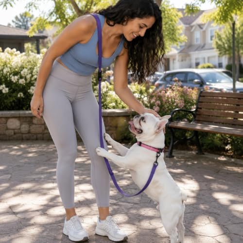 Kazazoo Hands-Free Dog Leash Adjustable Length 5-8 Ft, Waist & Crossbody Leash - Image 3
