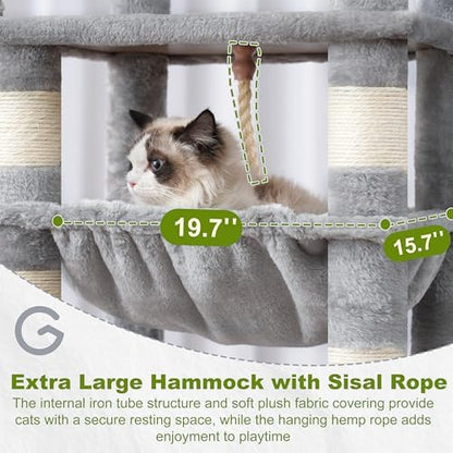 Gitelsnour Cat Tree, Big Hammock GCT020W - Image 2