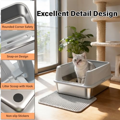 Stainless Steel Litter Box - Image 4