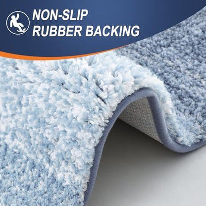 OLANLY Bathroom Runner Rug 44x24, Extra Soft Absorbent Microfiber Bath Rugs - Image 4