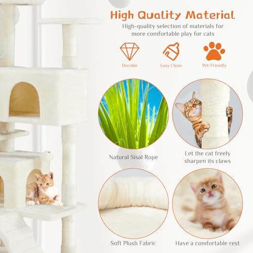 Sweetcrispy 54-inch Cat Tree Tower - Image 5