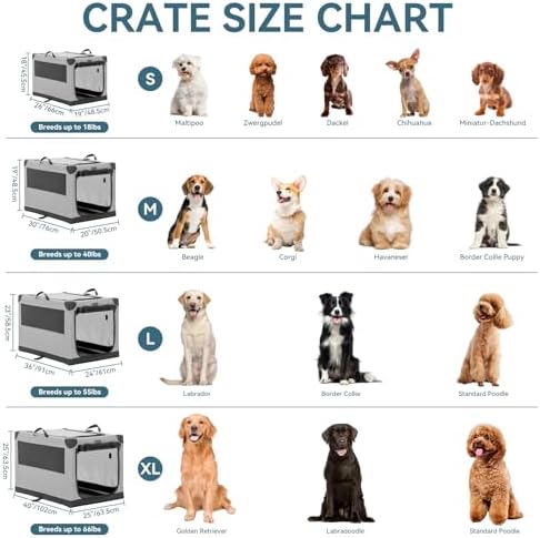 PETSFIT 40" Soft Portable Dog Crate – Patented Spiral Sturdy Frame, Collapsible - Image 2
