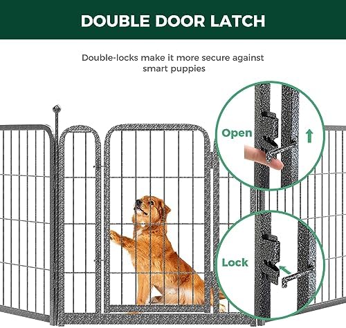 FXW Aster Dog Playpen Designed for Yard, 8 Panels - Image 5