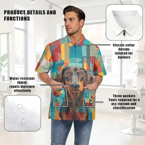 Funny Print Barber Jackets & Smocks - Image 7