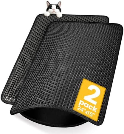 Cat Litter Mat Compact Size 23.6"x14.6" by Conlun