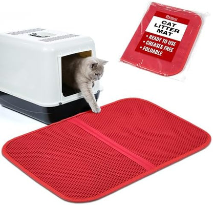 Filbert Cat Litter Mat, Foldable Cat Litter Mat, 23.6"x 14.8", Honeycomb Design by Filbert