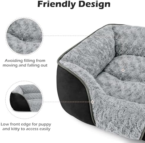 INVENHO XX-Large Dog Bed Rectangle Washable Orthopedic Soft Calming Sleeping - Image 5