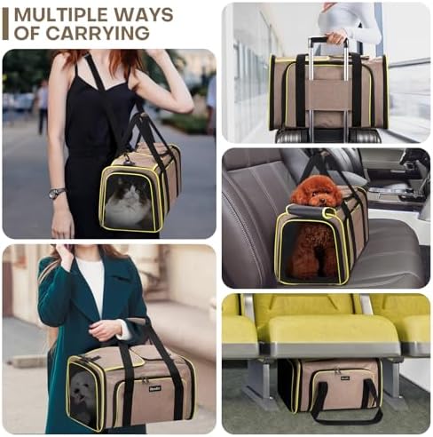 Pet Carrier, Large Soft Sided Expandable Travel Carrier - Image 2