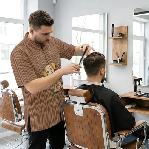 Funny Print Barber Jackets & Smocks - Image 3