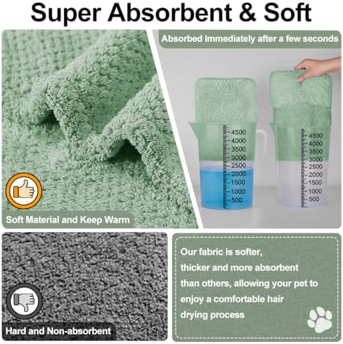 Medium to Large Size Dog Bathrobe, Quick Drying Super Absorbent, Warm Dog Towels - Image 4