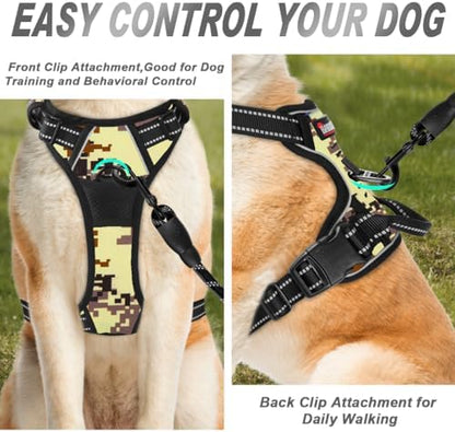 BARKBAY Dog Harness No Pull for Large Dogs Front Back Clips, Dog Vest - Image 2