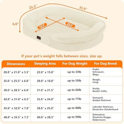 Dwanton Orthopedic Waterproof Medium Dog Bed Sofa, Gel Memory Foam - Image 4