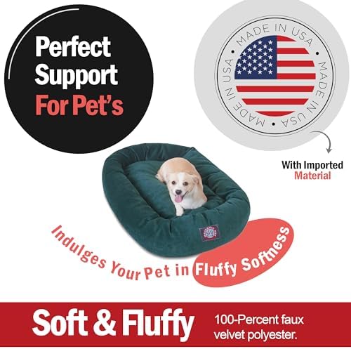 Majestic Pet Micro Velvet Dog Bed, 32 Inch Medium - Image 2