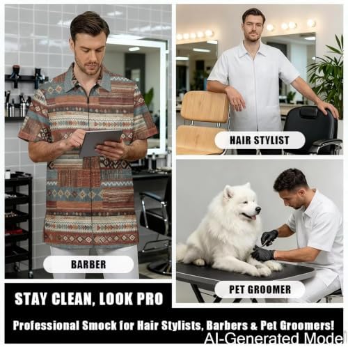 Professional Grooming Smock Unisex, Water Resistant Anti-Static - Image 4