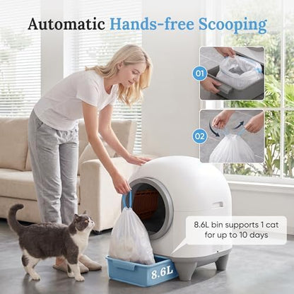 Greesum Fully Enclosed Self-Cleaning Cat Litter Box - Image 6