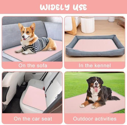 Summer Dog Cooling Mat Washable Ice Silk Self Cool Pad - Image 4