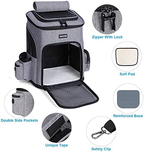 HALOVIE Pet Carrier Backpack Expandable - Image 3