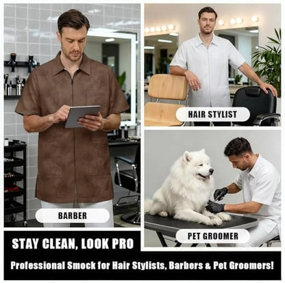 Men’s Pet Barber Jacket, Professional Design Water & Hair Proof - Image 5