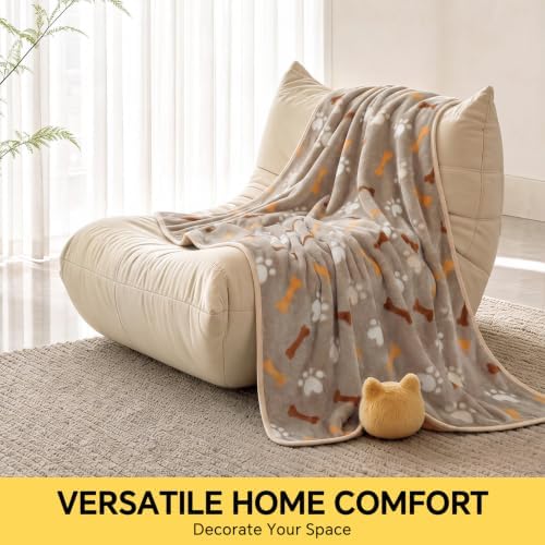 Luciphia 3 Pack Cute Dog Blankets Soft Fleece - Image 6