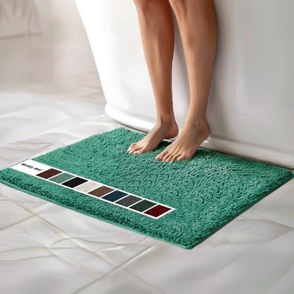 Muddy Mat Chenille Bathroom Rugs Quick Dry Microfiber Mats Non Slip Washable by MuddyMat%C2%AE