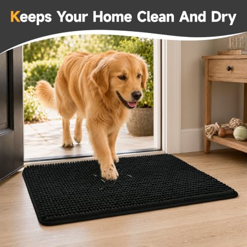 Ophanie Black Door Mat Runner 60x36, Muddy Mats - Image 4