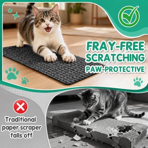 Cat Corner Scratcher, Wall Mounted Scratch Pad, 19.6 x 7.8 in - Image 4