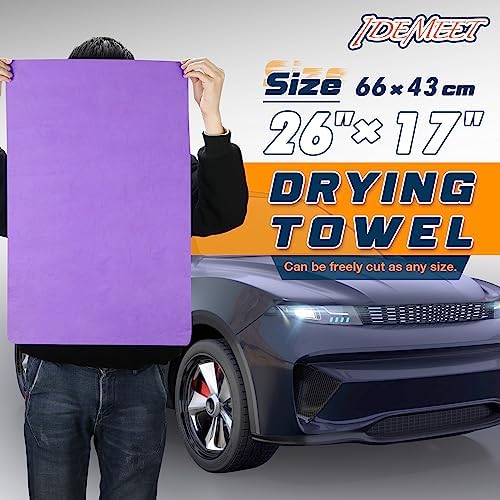 2 Pack Premium Shammy Towel for Car, Super Absorbent 26"x17" Chamois Towel - Image 4