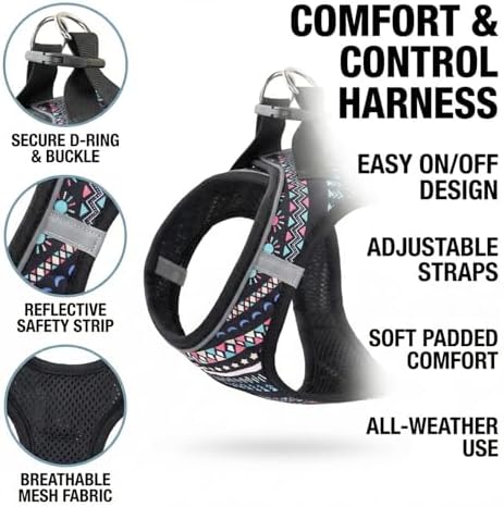 Mihqy Step in Dog Harness and Leash Set, Breathable Mesh - Image 2