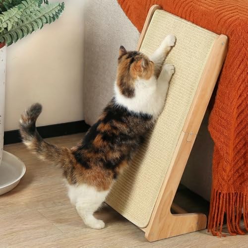 Zakkart Convertible L-Shaped Sisal Cat Scratcher by Zakkart