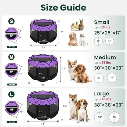 Love's cabin Pet Puppy Dog Playpen, Medium Dog Tent Crates Cage Indoor/Outdoor - Image 2