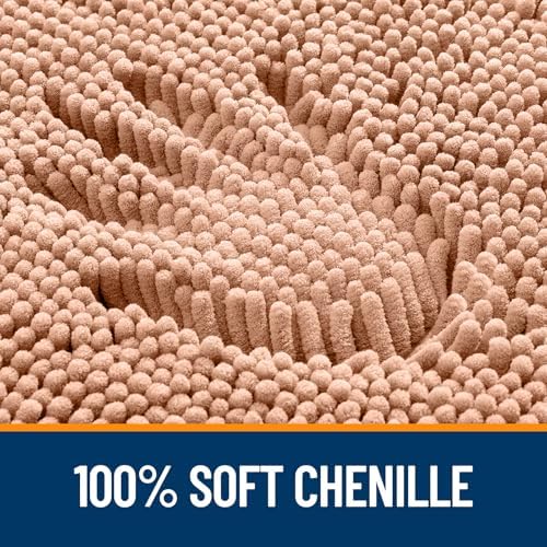 OLANLY Bathroom Rugs 34x21, Extra Soft Absorbent Chenille Bath Rugs - Image 3