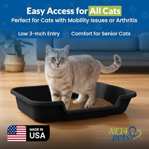 KittyGoHere Senior Cat Litter Box, Large Litter Pan, 2 Pack - Image 7